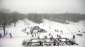 Weather camera view of Powder Ridge Ski Resort.