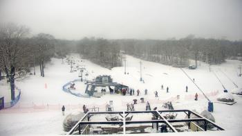 Weather camera view of Powder Ridge Ski Resort.