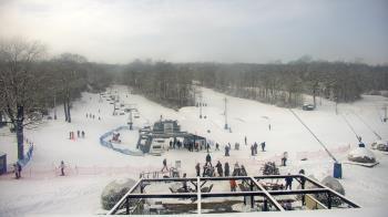 Weather camera view of Powder Ridge Ski Resort.