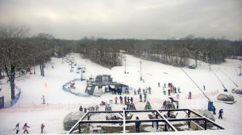 Weather camera view of Powder Ridge Ski Resort.