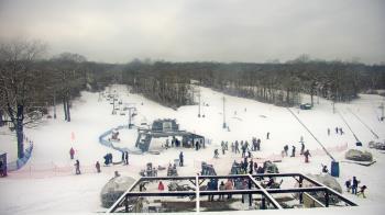 Weather camera view of Powder Ridge Ski Resort.