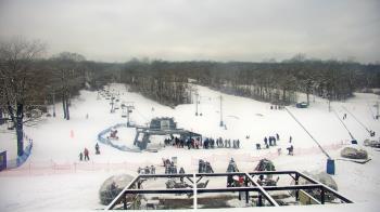 Weather camera view of Powder Ridge Ski Resort.