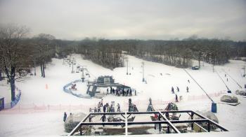 Weather camera view of Powder Ridge Ski Resort.