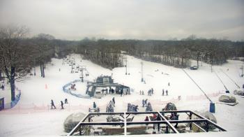 Weather camera view of Powder Ridge Ski Resort.