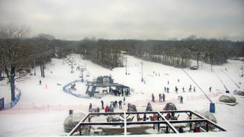 Weather camera view of Powder Ridge Ski Resort.