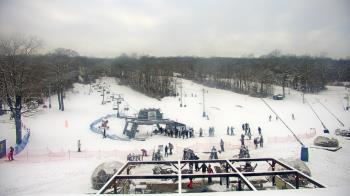 Weather camera view of Powder Ridge Ski Resort.