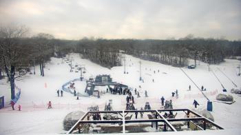 Weather camera view of Powder Ridge Ski Resort.