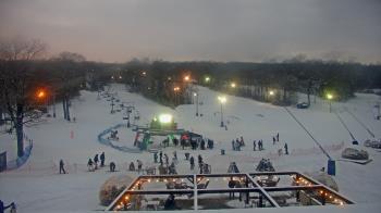 Weather camera view of Powder Ridge Ski Resort.