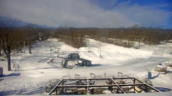 Weather camera view of Powder Ridge Ski Resort.
