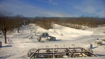 Weather camera view of Powder Ridge Ski Resort.