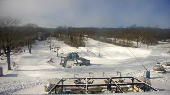 Weather camera view of Powder Ridge Ski Resort.