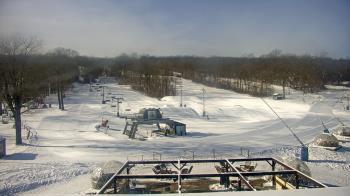 Weather camera view of Powder Ridge Ski Resort.