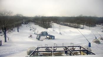 Weather camera view of Powder Ridge Ski Resort.