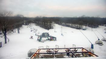 Weather camera view of Powder Ridge Ski Resort.