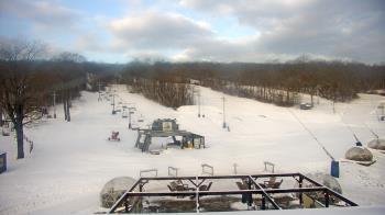 Weather camera view of Powder Ridge Ski Resort.
