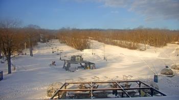 Weather camera view of Powder Ridge Ski Resort.