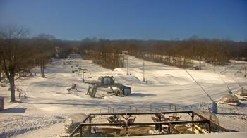 Weather camera view of Powder Ridge Ski Resort.