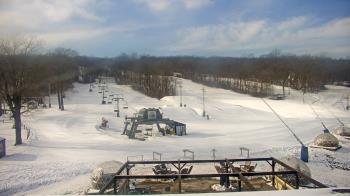 Weather camera view of Powder Ridge Ski Resort.