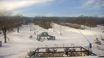 Weather camera view of Powder Ridge Ski Resort.