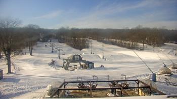 Weather camera view of Powder Ridge Ski Resort.