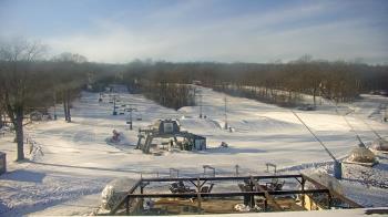 Weather camera view of Powder Ridge Ski Resort.