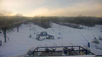 Weather camera view of Powder Ridge Ski Resort.