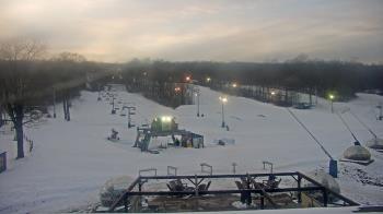 Weather camera view of Powder Ridge Ski Resort.