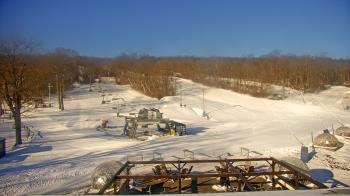 Weather camera view of Powder Ridge Ski Resort.