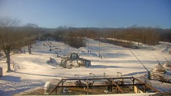 Weather camera view of Powder Ridge Ski Resort.