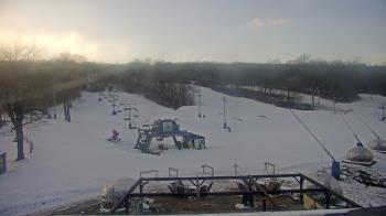 Weather camera view of Powder Ridge Ski Resort.