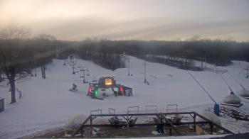 Weather camera view of Powder Ridge Ski Resort.