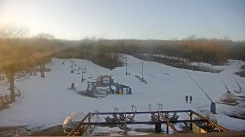 Weather camera view of Powder Ridge Ski Resort.