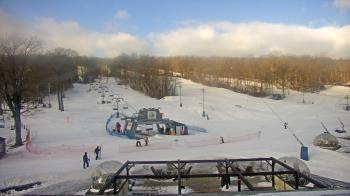 Weather camera view of Powder Ridge Ski Resort.