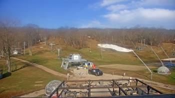 Weather camera view of Powder Ridge Ski Resort.