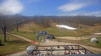 Weather camera view of Powder Ridge Ski Resort.