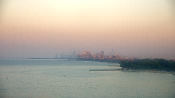 Weather camera view of Northwestern University.