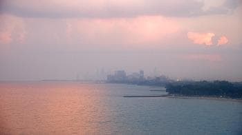Weather camera view of Northwestern University.