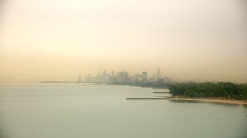 Weather camera view of Northwestern University.