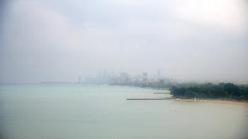 Weather camera view of Northwestern University.