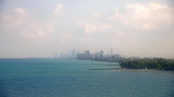 Weather camera view of Northwestern University.