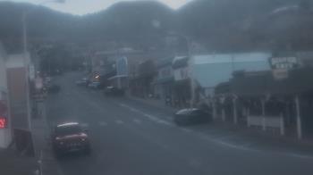 Weather camera view of Overland Hotel.