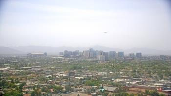 Weather camera view of Phoenix Children`s Hospital.