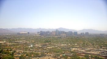 Weather camera view of Phoenix Children`s Hospital.