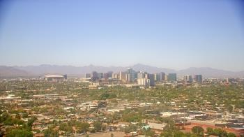 Weather camera view of Phoenix Children`s Hospital.
