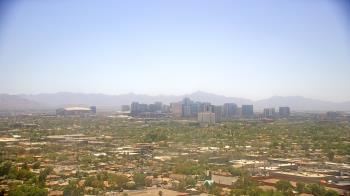 Weather camera view of Phoenix Children`s Hospital.