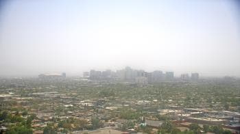 Weather camera view of Phoenix Children`s Hospital.