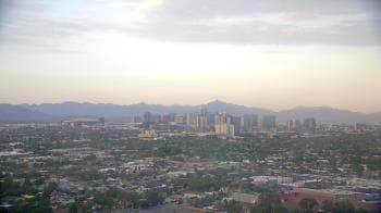 Weather camera view of Phoenix Children`s Hospital.