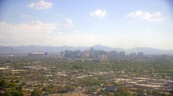 Weather camera view of Phoenix Children`s Hospital.