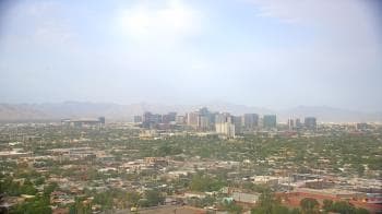 Weather camera view of Phoenix Children`s Hospital.