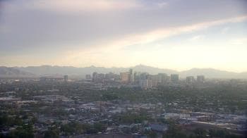 Weather camera view of Phoenix Children`s Hospital.